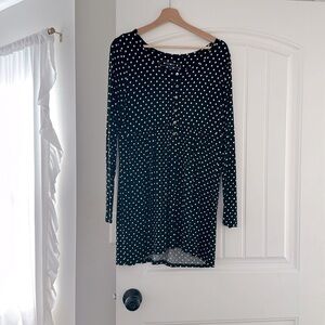 Soma women’s loungewear long sleeve tunic top. Size large.
